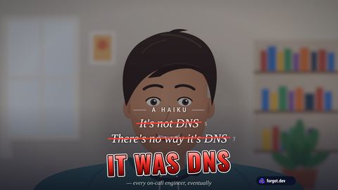 The It was DNS moment on a sample camera
