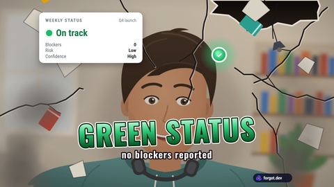The Green status moment on a sample camera