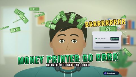 The Money printer go brrr moment on a sample camera