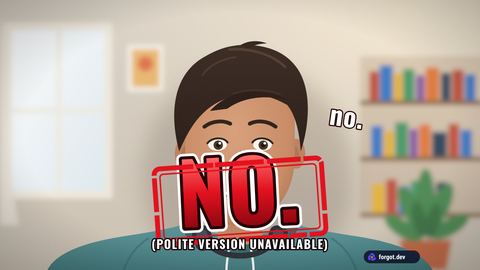 The NO. moment on a sample camera
