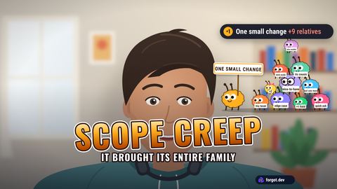 The Scope creep moment on a sample camera