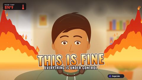 The This is fine moment on a sample camera
